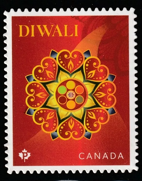 Canada New 2021 Diwali Booklet Stamp Die Cut to Shape MNH