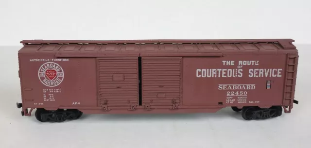 Athearn Ho Seaboard Railroad 50' Auto Box Car #5041 Brown Freight 22450 RTR