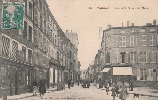 CPA 55 VERDUN  La Place et la Rue Mazel