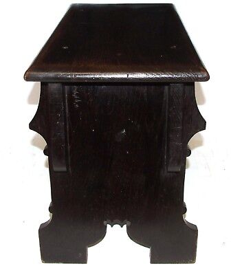 Antique Oak Joint Stool in the Manner of Rare Mid 16th Century Oak Boarded Stool 10