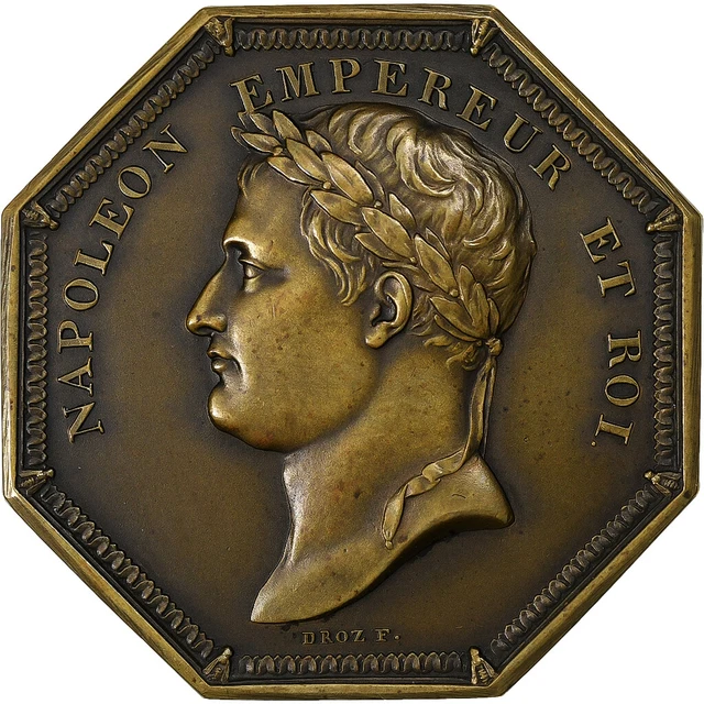 Médaille Napoléon Garde Impériale 2016 - 100 Mm Cuivre Doré Colorisé - Capsule Et Certificat