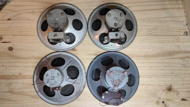 Lot de 4 Haut-Parleur PHILIPS Alnico (speaker) pour ancienne radio TSF