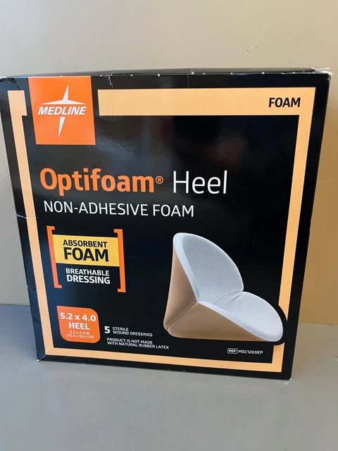 NEW Optifoam Non Adhesive Wound Protectors Heel MSC12000EP - Box of 5