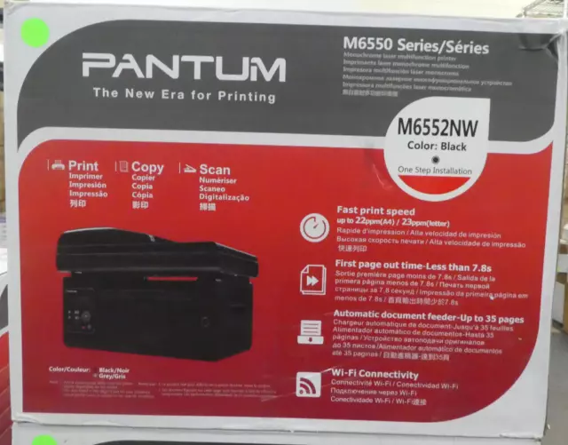 Pantum M6552NW Monochrome Laser Multifunction Printer New / Open Box