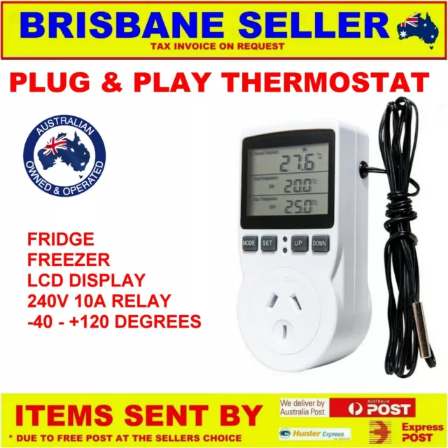 240V Digital Freezer to Fridge Temperature Controller Digital Thermostat 10A 2
