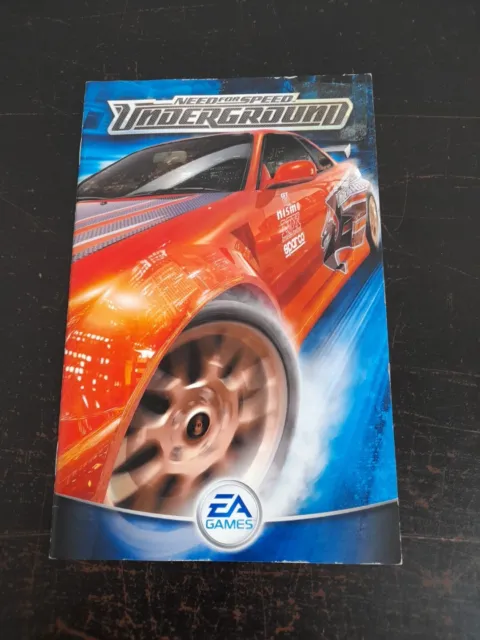 Need For Speed Underground "Manual Only" PlayStation 2