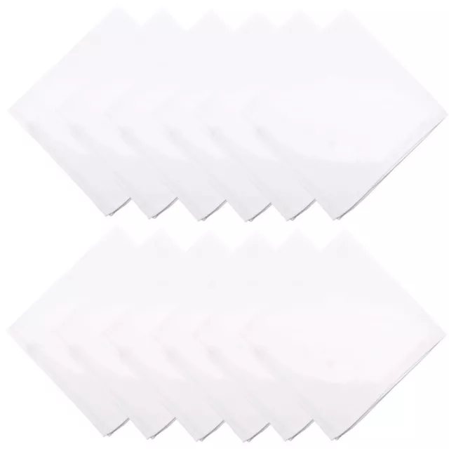 Lot de 12 serviettes en coton polyvalentes pour l'artisanat et l'impression