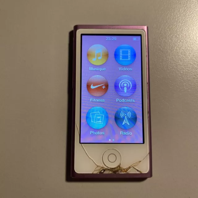 Apple Ipod Nano 16go -7ème Génération  - Baladeur Mp3 - A1446 - Ecran Cassé