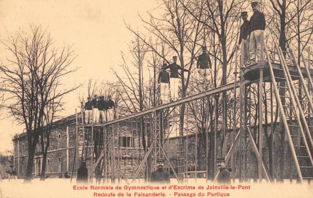 Cpa 94 Joinville Le Pont School De Gymnasticism Passage