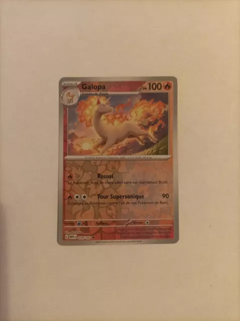 Pokemon Card Galopa 078/165 Reverse 151 Scarlet and Purple