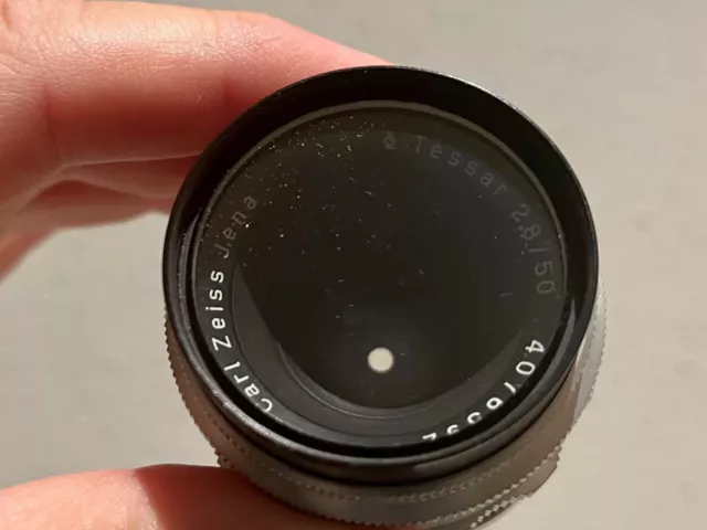 Für M42 Objektiv Carl Zeiss Jena Tessar 2.8 50mm - M 42 Gewinde - Lens Alu 1Q