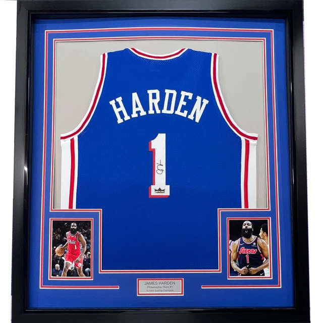 Framed Facsimile Autographed Dirk Nowitzki 33x42 Blue Reprint Laser Auto Jersey
