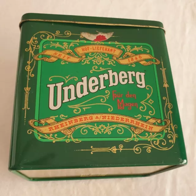 Underberg Blechdose leer Aufbewahrung Sammlerauflösung Vintage Deko