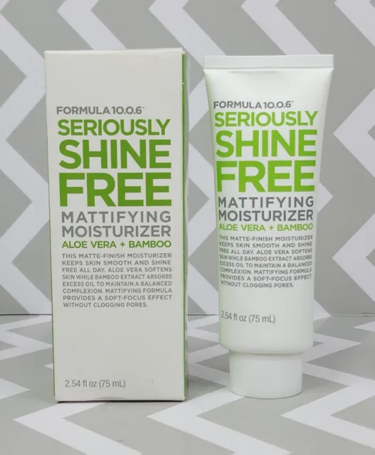 Formula 10.0.6 Seriously Shine Free Mattifying Moisturizer, Aloe Vera SEALED