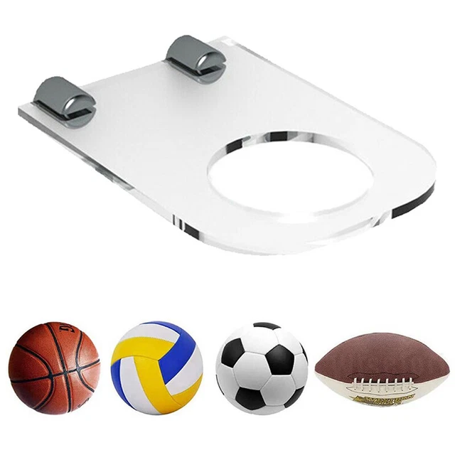 ACRYLIC FOOTBALL DISPLAY Stand Basketball Wall Mount Ball Support