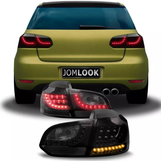 VW GOLF 6 VI LED Lightbar Rückleuchten + Dynamik Blinker Dunkel