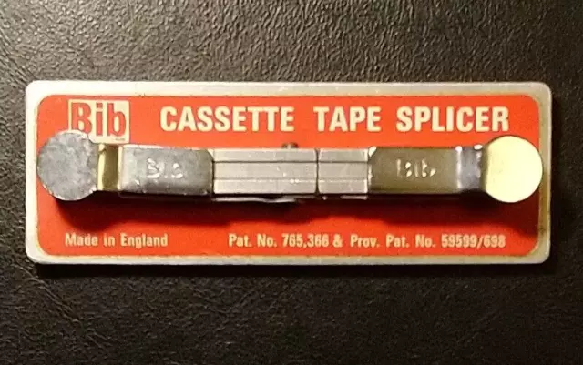 Vintage BIB Cassette Tape Splicer Editing Block