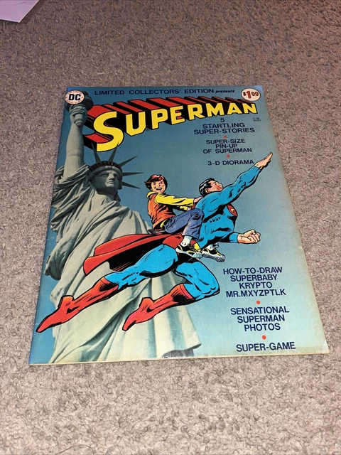 DC Limited Collectors Edition Superman 1975 Treasury Oversized C-38 CORNER BENDS