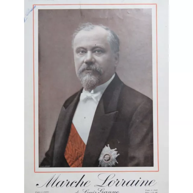GANNE Louis Marche Lorraine Chant Piano