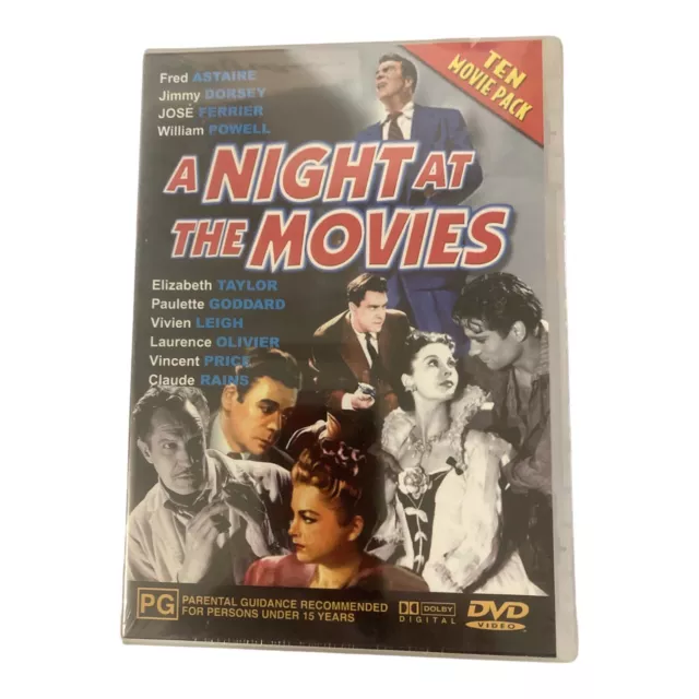 A Night at the Movies DVD 10 Pack Fred Astaire Elizabeth Taylor Vincent Price R4