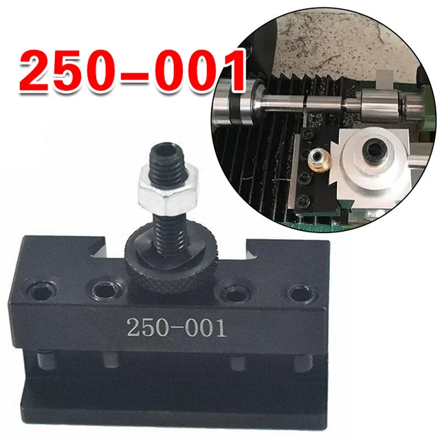 Porte-outils à Changement Rapide Pour Tour CNC - Modèle 250-001, Capacité 1/2", Acier, Pour Tournage