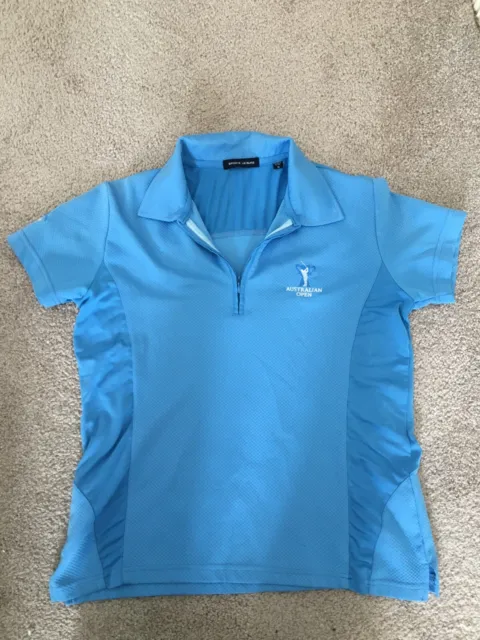 Australian Open Sydney Ladies Golf Shirt Size 10 Blue