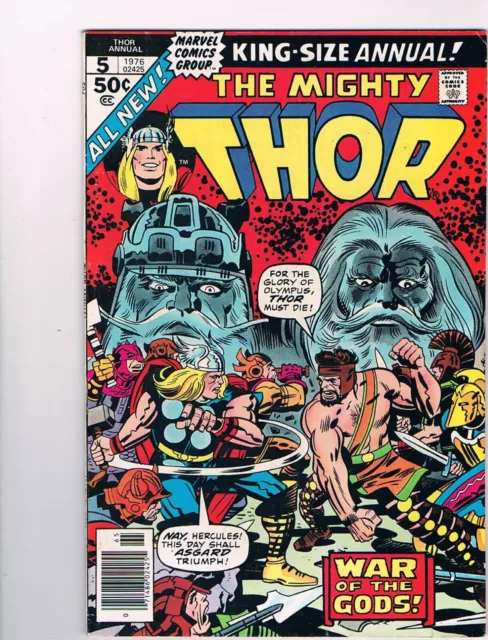 The Mighty Thor King Size Annual #5 - 1st Toothgnasher;  Marvel 1976 VF