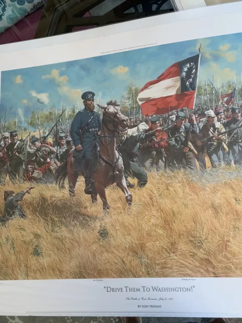 Don Troiani - Drive Them To Washington - Jackson - Civil War Print, Sold Out COA