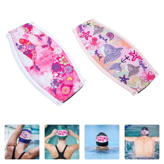 2 Pcs Hair Protective Covers Mask Strap Diving Dive Wrapping Neoprene