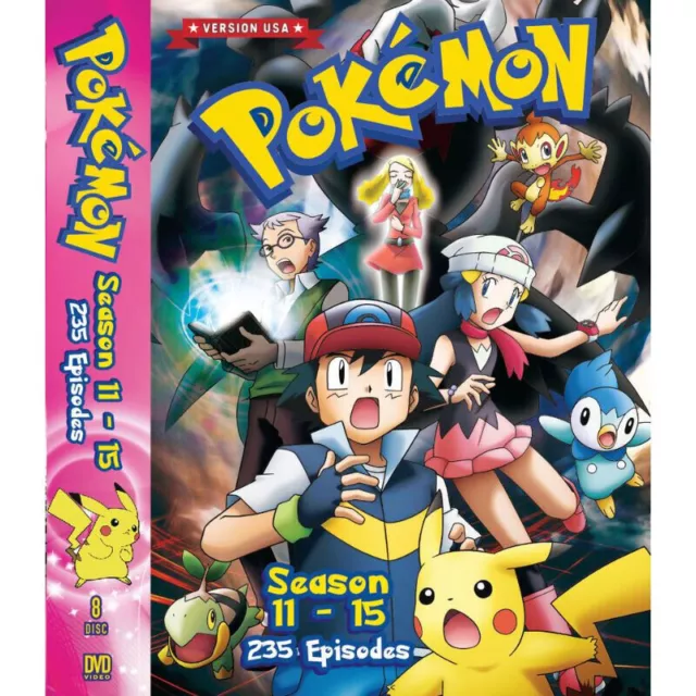 DVD Pokemon Season 1-5 Complete TV Series English Dubbed Anime NEW