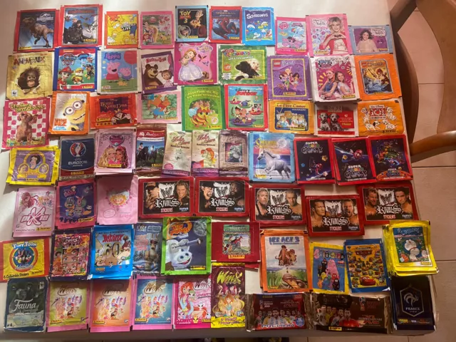 POCHETTE VIDE PANINI STICKER IMAGE WINX FOOT ASTÉRIX MARIO BATMAN Etc 1CHOIX