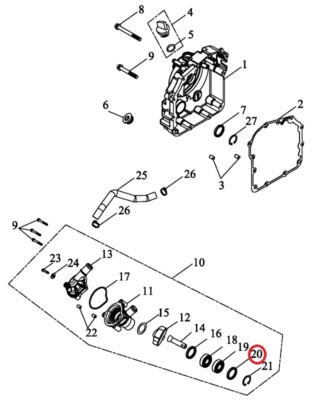 Triton Original OEM CIRCLIP TRITON ACCESS BAJA OUTBACK 50 100 250 300 400 450 700 