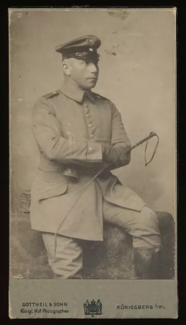 CDV - Soldat Feldgrau Feldartillerie Ostpreussen - Königsberg
