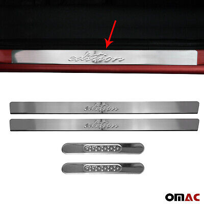 Chrome Pointsill Door Sill Cover Front Edition Logo For Ford Transit Connect