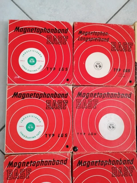 ② 5 bobines métalliques AGFA 26,5 cm - ¼ pouce Vintage - Bandrecorder