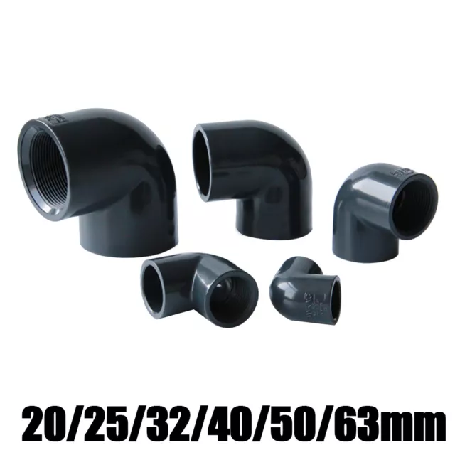 Filettatura femminile 1/2"" 3/4"" 1-1/2"" 2"" UPVC 90° gomito connettore tubo