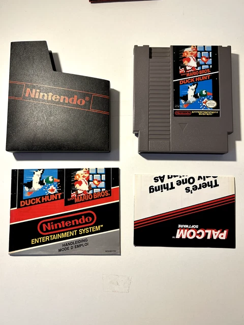 DUNK HUNT SUPER MARIO BROS jeu notice Nintendo NES PAL B