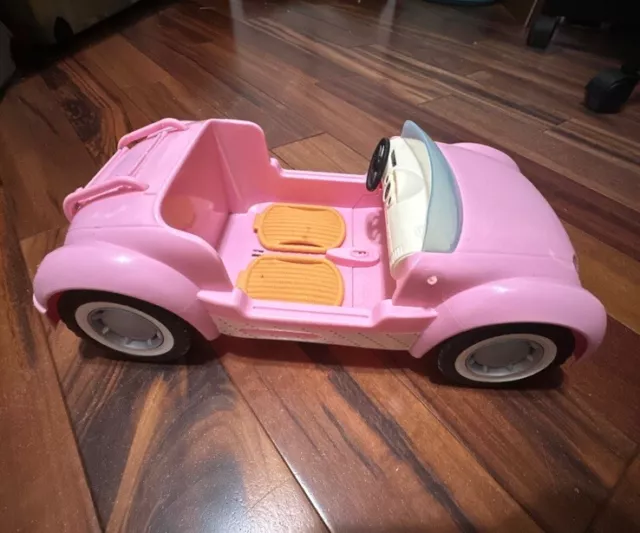 Barbie - Beach Glam Cruiser Pink Convertible Car 2006 NO BASKET AND SEATBELTS 3