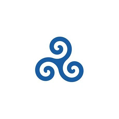 Autocollant Salamandre Bretonne Avec Triskèle - Symbole De La Bretagne (Breizh) - Transparent