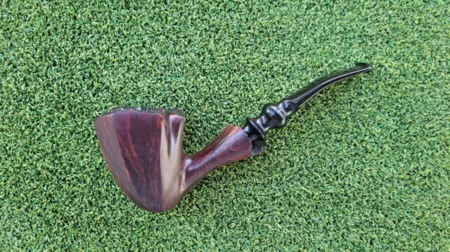 Lg Freehand By Tim West - Estate Pipe In Excellent Condition - Panel Outer Bowl