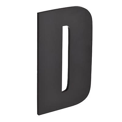 3.86 Inch 3D Self-Adhesive House Letter D for Hotel Mailbox Address, Matte Black