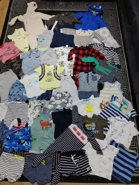 #203💙 Huge Bundle Of Baby Boy Clothes 6-9months NEXT GEORGE PRIMARK DISNEY NUTM
