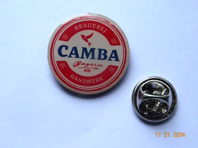 Bierpin der CAMBA Brauerei, Seeon, Chiemsee, Du = 20 mm, selten