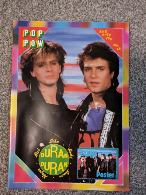 Pop Pow Poster Magazine - No. 18 Ft DURAN DURAN 1980's