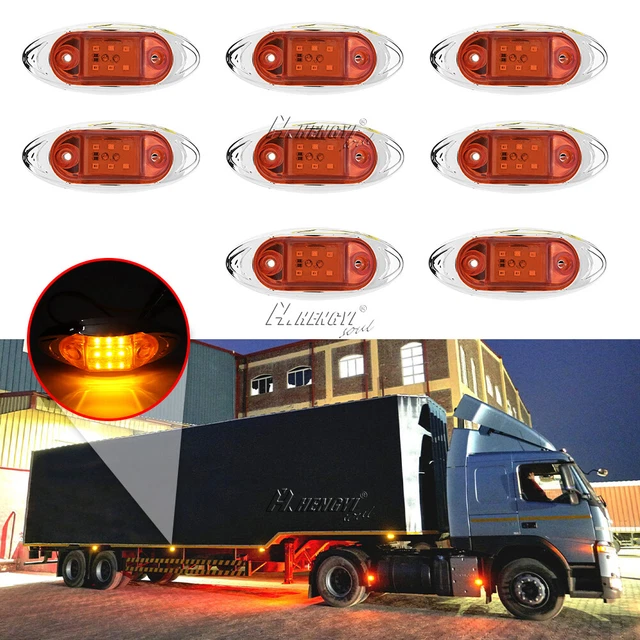 8X Begrenzungsleuchten 24V Orange Positionsleuchte Umrissleuchte LKW Anhänger