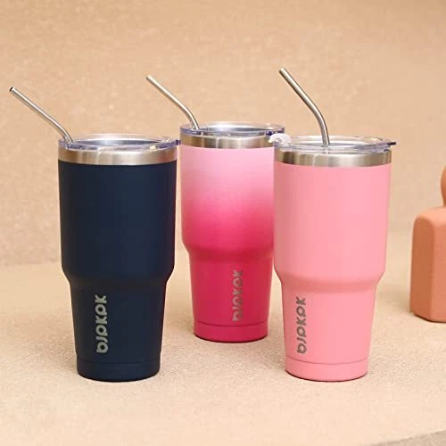30Oz Stainless Steel Vacuum Insulated Tumbler Set Double Wall Travel Mug Coffee 7