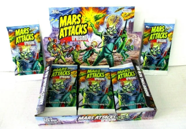 2021 Mars Attacks Uprising**2 Sealed Packs- 5 Cards Per Pack Random Chase