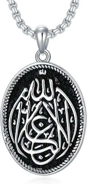 Necklace for Men 925 Sterling Silver Masonic/Cross/Memento Mori/Skull/Allah/Viki