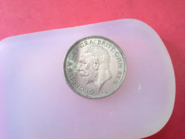 1928 George V Silver Shilling Coin 50% Silver 2