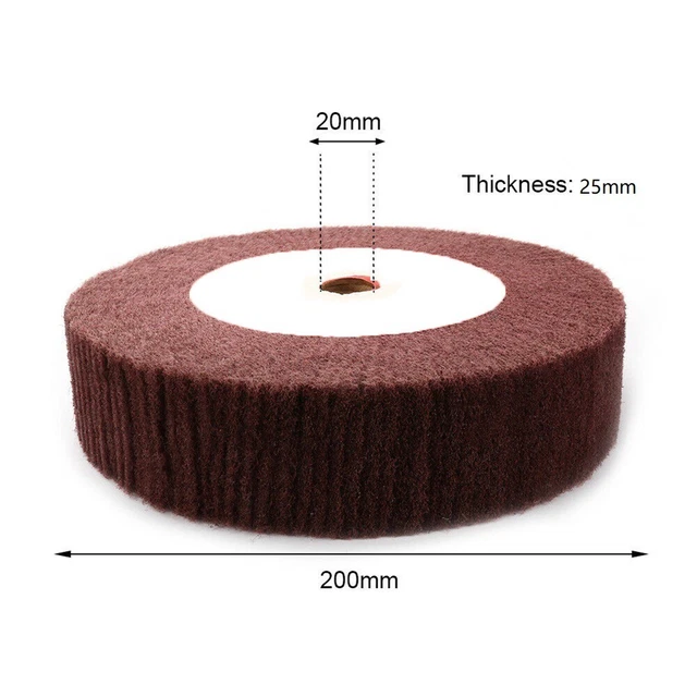 6/8 Nylon Fibra Cerniera Polishing-Wheel, Disco Tessuto Non Abrasivo Lima 320